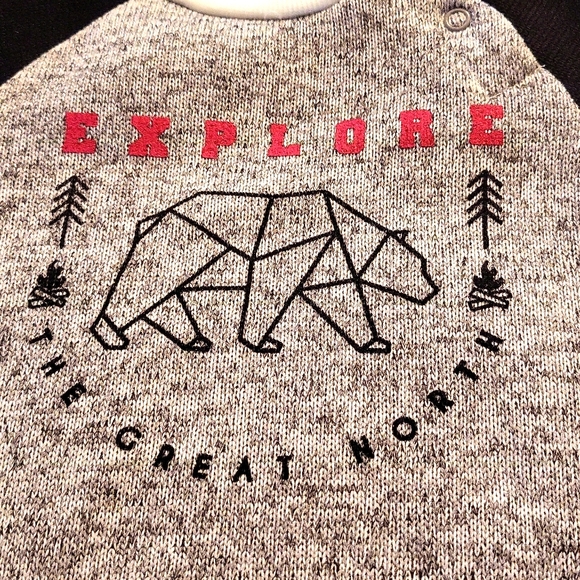 NWT grey/black pullover sweater - Picture 3 of 5